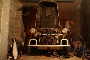 Moody night shot in the garage. Engine access is superb!