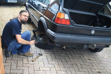 Essential party preparation. Rear brake overhaul