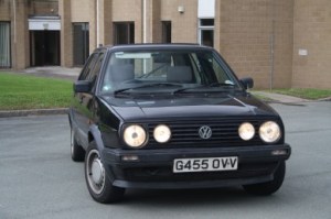 VW Golf Mk2 non-GTI five door clear indicators