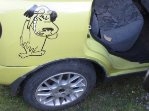 Muttley amused by the finish