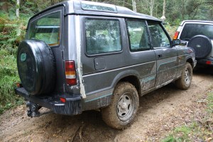 Skinny tyres worked hard in the mud