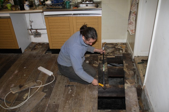 Replacing the entire floor was a pretty big project.