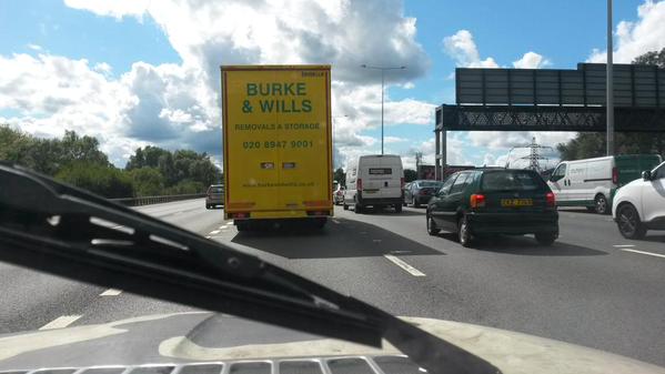 Stationary on the M25. Quelle surprise.