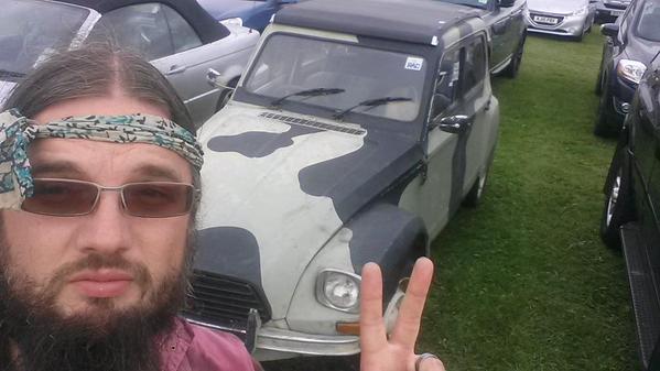 Dyane and hippy me at the Revival.