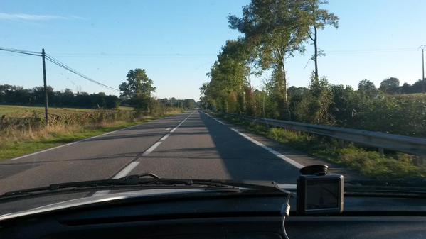 Barely any traffic in France.