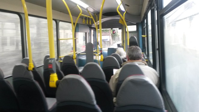 A three-hour bus journey. Not pleasant.