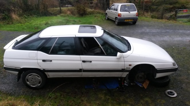 XM fettling frustrated by weather.