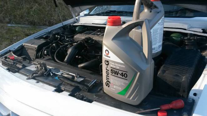 Syner-G oil from Comma, as recommended.