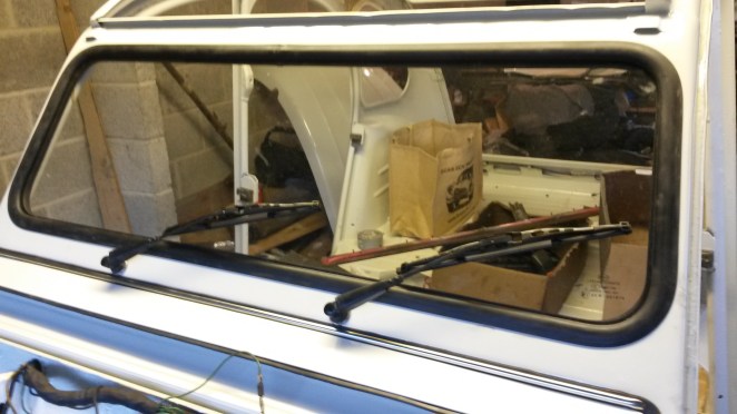 Wipers refitted. Looking much less bare!