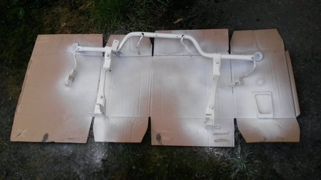 Spray away, over bar and driveway...