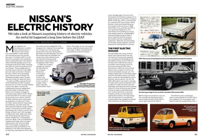 Nissan's fascinating electric history, by Eddie Rattley.
