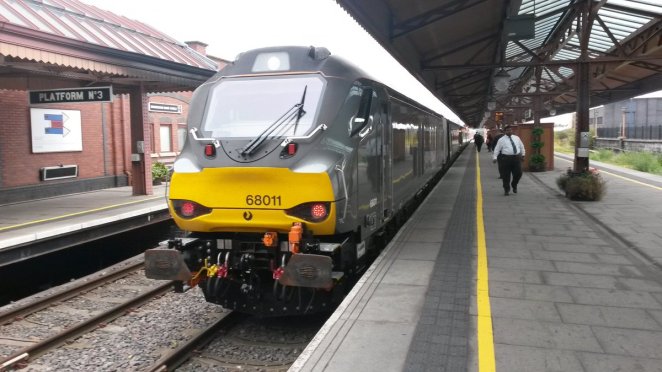 A lovely train, just like I'm not catching.