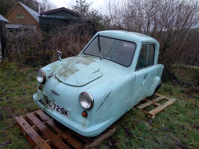 Invacar blue three wheeler